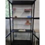 Witryna 98x193x33 czarna MDF WEST Wilma