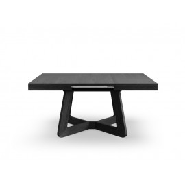 Stół Nodi 130-230/76 czarny rozkładany