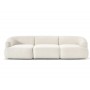 Sofa Sofia  3-os kremowobiała modułowa
