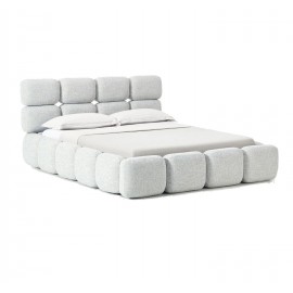 Łóżko Tayla jasnoniebieskie boucle 120x200