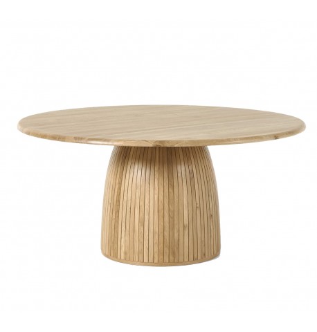 Stół okragły 140 Nelly z drewna dębowego