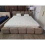 Łóżko 200x200 boucle taupe Teddy Tayla