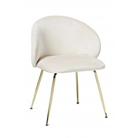 Krzesło tapicerowane aksamit WEST Luisa komplet 2 szt.