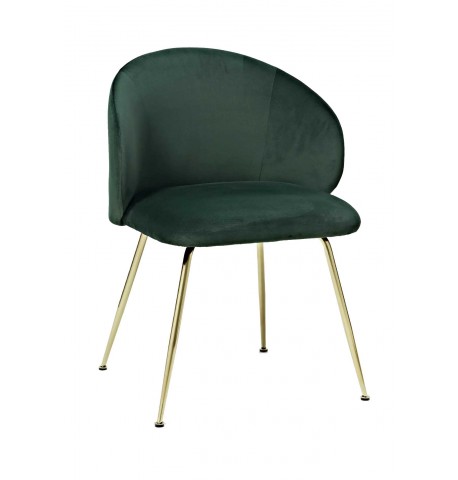 Krzesło tapicerowane aksamit WEST Luisa 2 szt.