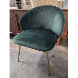 Krzesło tapicerowane aksamit WEST Luisa 2 szt.