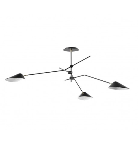 Lampa sufitowa czarna  WEST Neron