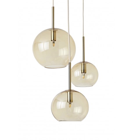 Lampa wisząca sufitowa ze szkła WEST Raquel