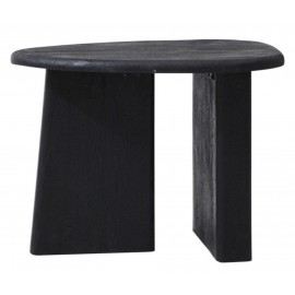 Stolik kawowy z drewna mangowego czarny 60x45  Zacatecas