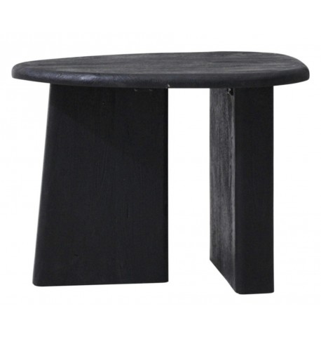 Stolik kawowy z drewna mangowego czarny 60x45  Zacatecas
