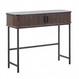 Konsola z drz. przesuwnymi ciemny brąz  Jose