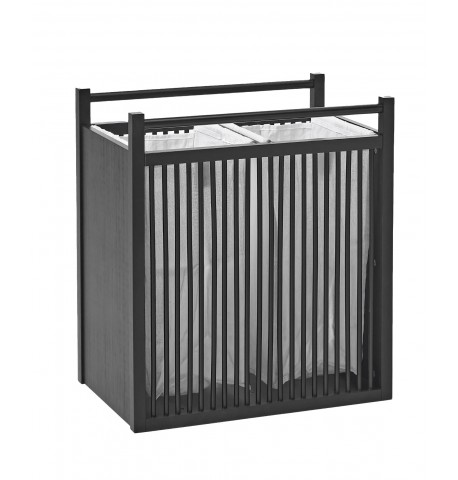 Art.Dekoracyjne z drewna bambusowego czarny Drake