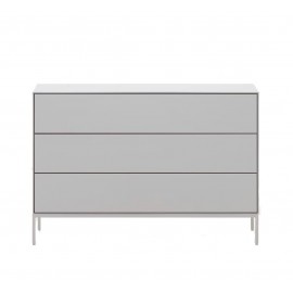 Komoda biała lakierowana 3 szuflady Vedrana