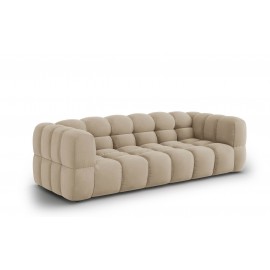 Sofa beżowa aksamitna 4-osobowa Cosmopolitam Design Sky