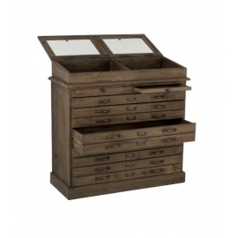 Komoda drewniana z szufladami 110x109x45  Vurdis