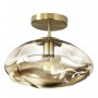 Lampa sufitowa ze szkła odcienie złotego WEST Amora