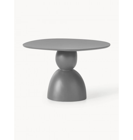 Stół okrągły nieregularny krztałt 116 cm szary Sahra