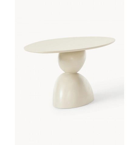 Stół owalny  jasnobeżowy 180x90x75cm  Sahra