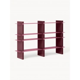Regał Rami bordowy 160x101x32 cm