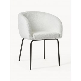 Krzesło Alani tapicerowane boucle zestaw 2szt