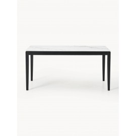 Stół Jackson blat ceramiczny nogi lity dąb 160x90x76 cm