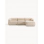 Sofa modułowa narożna Sofia prawostronna jasny beż 277x185 cm