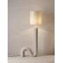 Lampa biała podłogowa w kształcie fali 153 cm Luomo