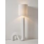 Lampa biała podłogowa w kształcie fali 153 cm Luomo