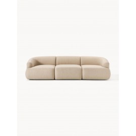 Sofa modułowa narożna Sofia prawostronna jasny beż 277x185 cm