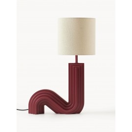 Lampa stołowa Luomo bordowa