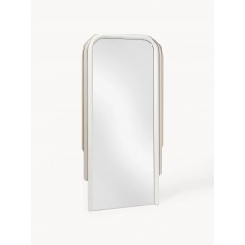 Lustro stojące rama metal odcienie beżu 185x91 cm Lina
