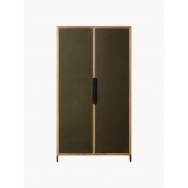 Szafa HKliving Pioneer drewniana fronty z półtna 180x100x38cm