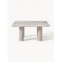 Stolik kawowy Mabel z marmuru greige 80x80x35cm