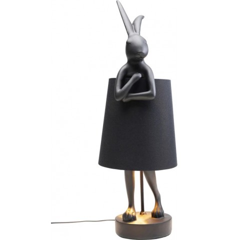 Lampa stołowa czarna królik E14 KARE Rabbit