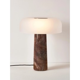 Lampa stołowa Carla podstawa trawertynowa