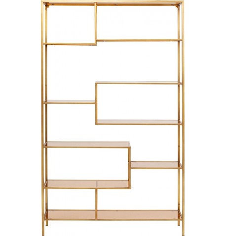 Regał loftowy złoty 195x30x115cm