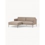 Sofa narożna Fluente lewostronna taupe 198x152 cme
