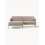 Sofa narożna Fluente lewostronna taupe 198x152 cme