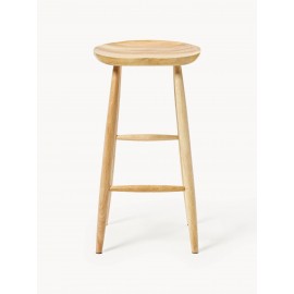 Stołek barowy z drewna mangowego 78x40 cm Nino