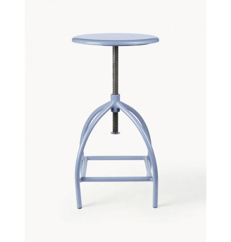 Stołek barowy obrotowy jasny niebieski Sire