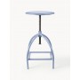 Stołek barowy obrotowy jasny niebieski Sire