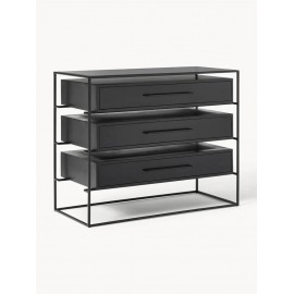 Szafka Lyle lite drewno mangowe 100x82x45 cm