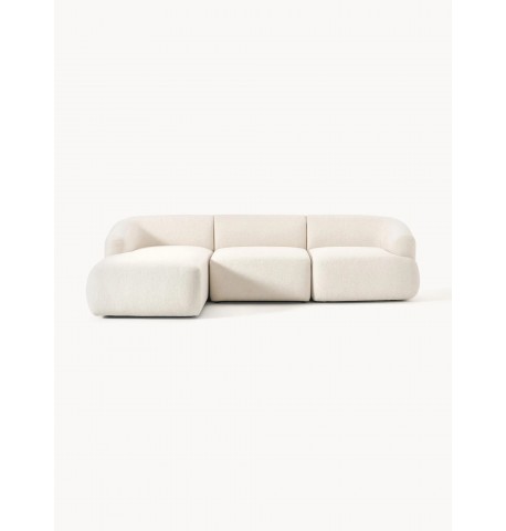Sofa narożna lewostronna 277x185 beżowa Sofia