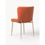 Krzesło tapicerowane TESS aksamit pomarańczowy za 2szt
