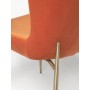 Krzesło tapicerowane TESS aksamit pomarańczowy za 2szt