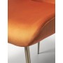 Krzesło tapicerowane TESS aksamit pomarańczowy za 2szt