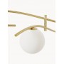 Lampa wisząca Nebo złota białe klosz 3xG9