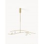 Lampa wisząca Nebo złota białe klosz 3xG9