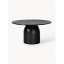 Stół okrągły Nelly czarny ryflowana noga 140x75cm