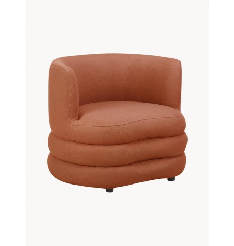 Fotel beżowy tapicerowany poliester 95x80 cm West Solomon