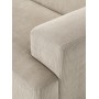 Sofa modułowa Melva 3 os sztruks jasnobeżowy 238x101 cm